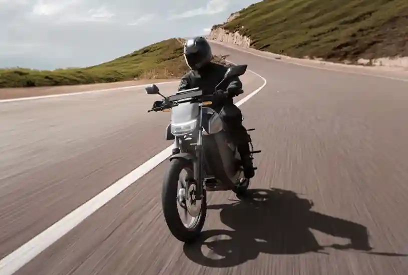 Ola Roadster zooming at 194 km/h in Hyper Mode, highlighting its powerful performance.
