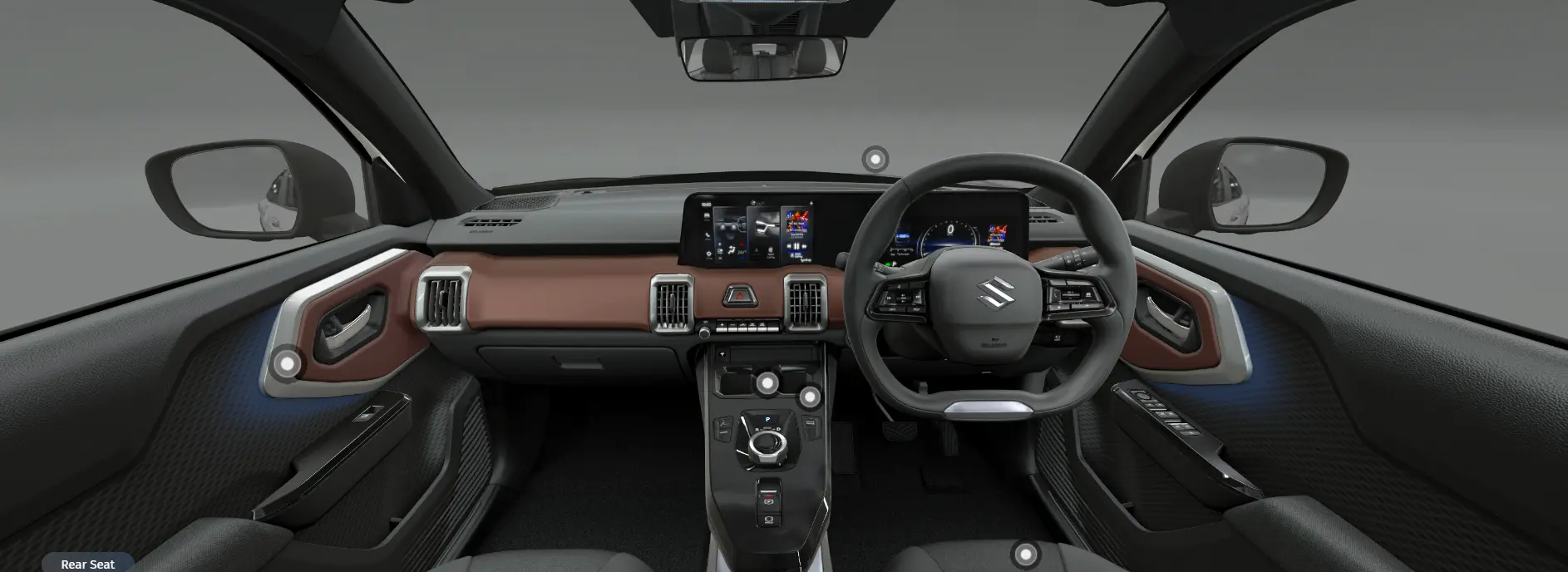 Maruti Suzuki e Vitara's spacious rear seating area